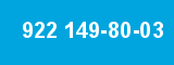 922 149-80-03